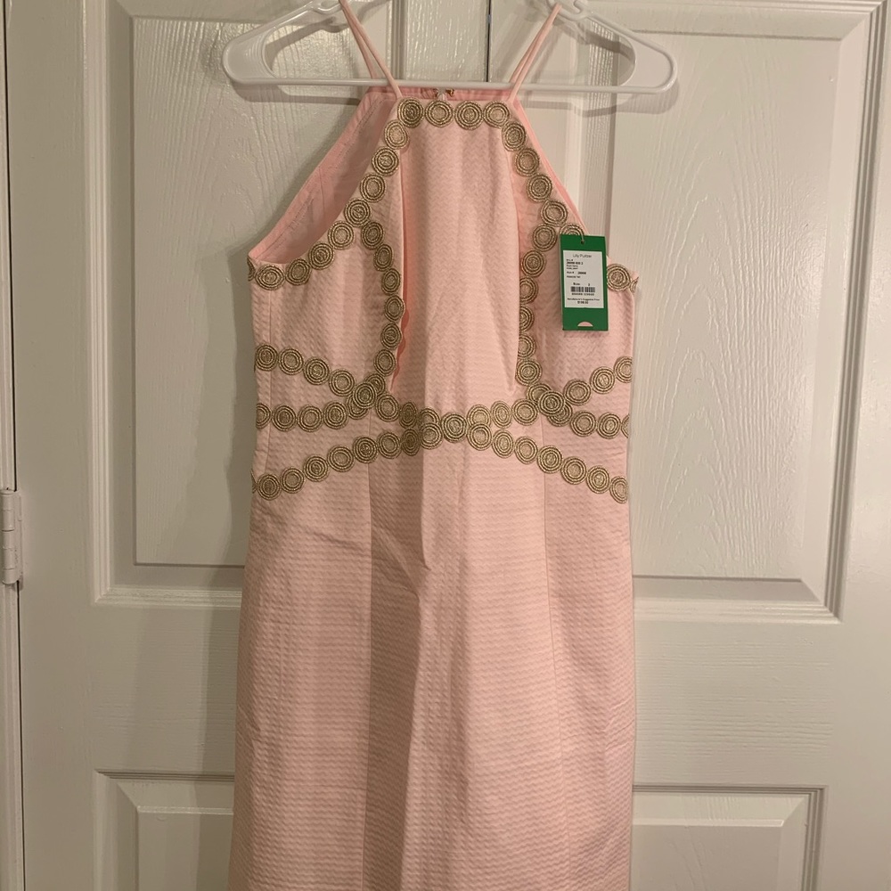 NWT pink and gold Lilly Pulitzer dress